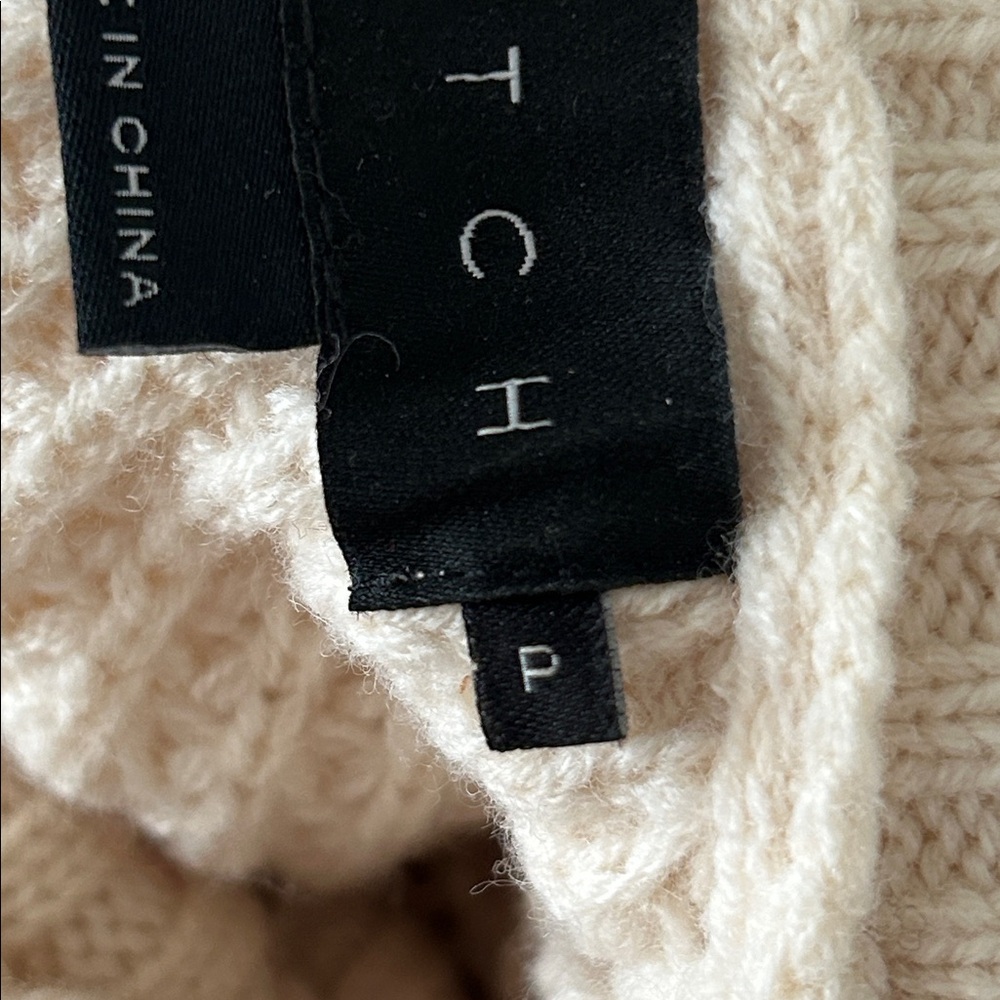Hatch Maternity The Waffle Turtleneck Wool Sweater Petite - Picture 6 of 6